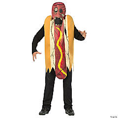 Adult Zombie Hot Dog Costume One Size 38-47