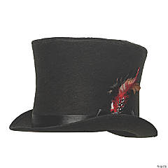 Adults Black Dickens Top Hat