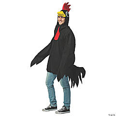 Adult's Black Rooster Costume