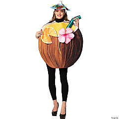 Adults Coconut Cocktail Drink Costume
