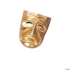 Adults Gold Tragedy Mask
