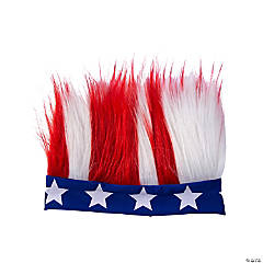 Adults Patriotic Crazy Hair Headband