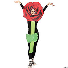 Adults Red Rose Flower Costume