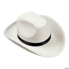 Adults White Cowboy Hat