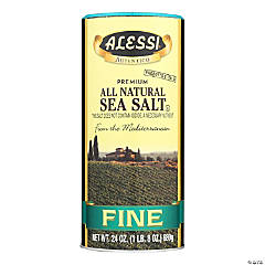 Alessi Mediterranean Sea Salt Fine 24 oz Pack of 6