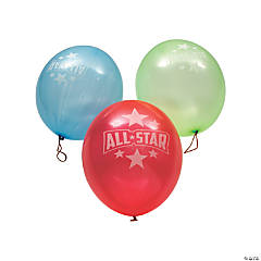All-Star Punch Ball Balloons - 12 Pc.