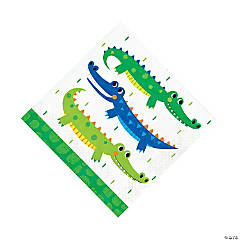 Alligator Party Luncheon Napkins - 16 Pc.