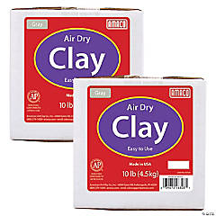 AMACO Air Dry Clay, Gray, 10 lbs. Per Box, 2 Boxes
