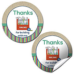 AmandaCreation Party Tool Box Envelope Seals 40pc.