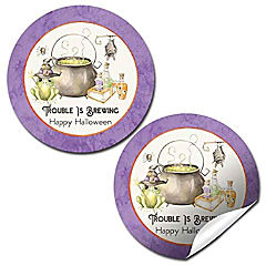 AmandaCreation Trouble is Brewing Envelope Seals 40pc.