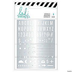 American Crafts<sup>™</sup> Heidi Swapp<sup>®</sup> Journal Stencils - 3 Pc.