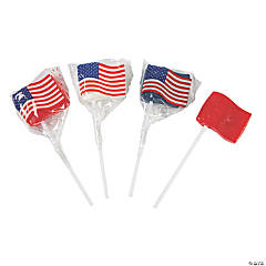 American Flag Lollipops - 12 Pc.