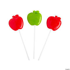 Apple-Shaped Lollipops - 12 Pc.