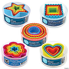 Assorted Shapes Plastic Cookie Cutter Set