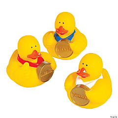Award Medal Rubber Ducks - 12 Pc.