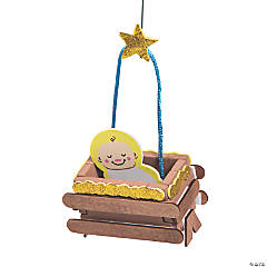 Baby Jesus 3D Christmas Ornament Craft Kit - Makes 12