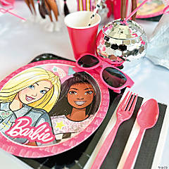 9 inch Barbie Round Dinner Plates (8 Pack) - Party Supplies Decoration 