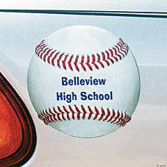 Baseball Personalized Car Magnets - 12 Pc.