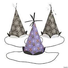 Basic Boo Halloween Cone Party Hats - 6 Pc.