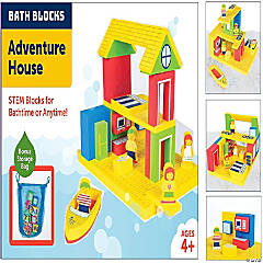 BathBlocks Floating Adventure House in Gift Box