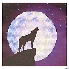 Beginner Wolf & Moon Diamond Art Craft Kit – Makes 1