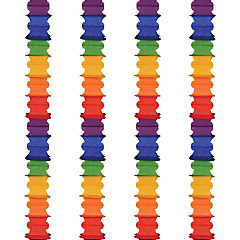 Beistle - Ceiling Drops - Multi-color - 12 Pack