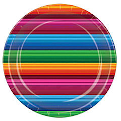Beistle - Fiesta Plates - 7" - 12 Pack