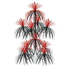 Beistle - Firework Chandelier - Black and Red - 12 Pack