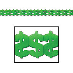 Beistle - "$" Garland - 12 Pack