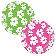Beistle - Hibiscus Plates - 7" - 12 Pack