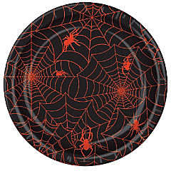 Beistle - Spider Web Plates - 12 Pack