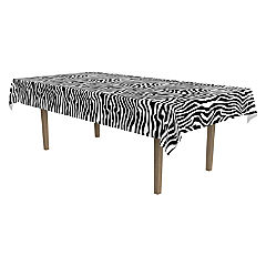Beistle - Zebra Print Tablecover - 12 Pack