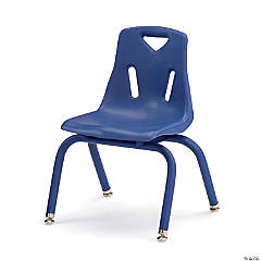 Berries Stacking Chair With Powder-Coated Legs - 12