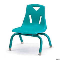 Berries Stacking Chair With Powder-Coated Legs - 8