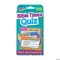 Bible Times Quiz Challenge Cards