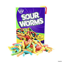 Big (Perfect Size) Sour Worms Candy Box