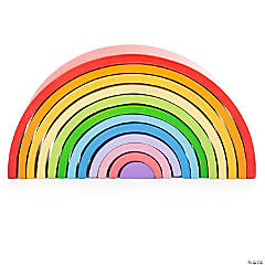Bigjigs Toys, Wooden Stacking Rainbow - Large