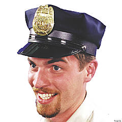 Black & Blue Police Hat
