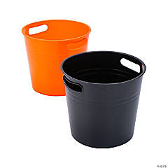 Black & Orange Bucket Assortment - 4 Pc.