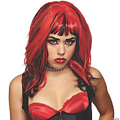 Black & Red Hard Rockin Witch Wig