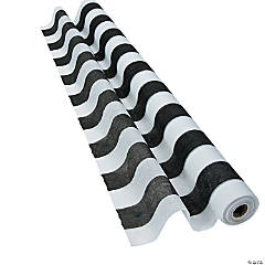 Black & White Striped Gossamer Roll