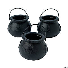 Black Cauldron BPA-Free Plastic Candy Buckets - 12 Pc.