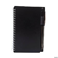 Black Spiral Notebooks with Pens - 12 Pc.