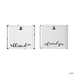 Blessed & Family Photo Clip Tabletop Signs
