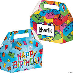 Block Bash Toy Blocks Party Favor Boxes, 12 ct