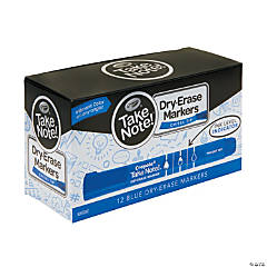 Blue Crayola® Take Note™ Dry-Erase Markers - 12 Pc.