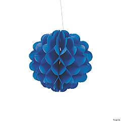Blue Hanging Honeycomb Tissue Balls