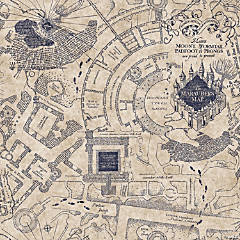 Harry Potter Map Peel & Stick Wallpaper