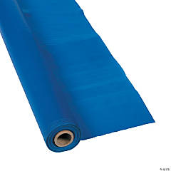 Blue Plastic Tablecloth Roll