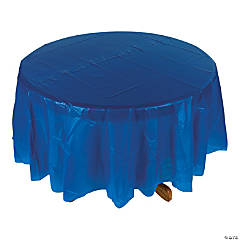 Blue Round Tablecloth